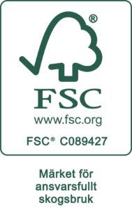 fsc logga grn 189x300 1 - Miljöpolicy/Certifiering